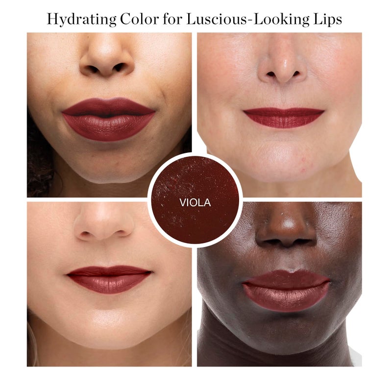 Ogee Tinted Sculpted Lip Oil - Lip Stain Made with 100% Organic Coconut Oil, Jojoba Oil, and Vitamin E - Best as Lip Balm, Lip Color or Lip Treatment - VIOLA - Image 2